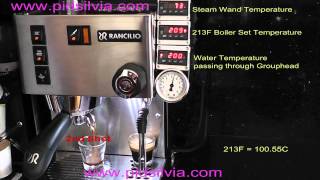 How Rancilio Silvia Espresso Machine works with PID Control consecutive shots [upl. by Ecnadnak195]