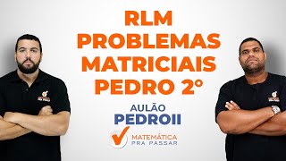 Raciocínio Lógico  Problemas Matriciais  Concurso Pedro 2 [upl. by Lonna369]