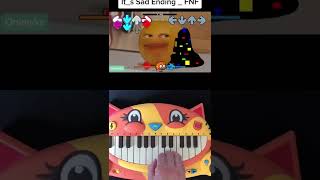 FRIDAY NIGHT FUNKIN MEMES ON A CAT PIANO Part 26 VS ANNOYING ORANGE Shorts [upl. by Nesyla]