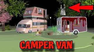 Yuta Mio Dan Baby Celine Berkemah Bertemu Dengan Hantu diatas Camper Van  Sakura School Simulator [upl. by Artemahs]