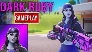 New Dark Ruby Skin Gameplay Fortnite [upl. by Rutherfurd]