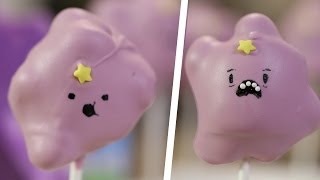 Lumpy Space Princess Marshmallow Pops  Quake n Bake [upl. by Esirec]