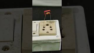 Mini Transformer Blast💥 electricalengineering scienceexperiment [upl. by Rafa]