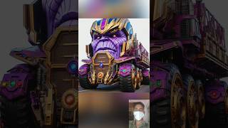 ROBOTIC TRUCK 🚒 kiska best hai 🤯 Avengers vs thanos 😎spidermanviralshortsaiavengers [upl. by Davine]