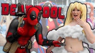 Deadpool Stabs LA Comic Con 2024 with BABY KNIFE [upl. by Mackoff]