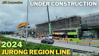 Jurong Region Line Construction January 2024 [upl. by Bryce]