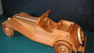 SS100 Jaguar Wooden Model [upl. by Tawney]