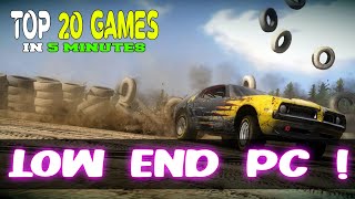 TOP 20 Car Racing Games for quotLOW END PCquot  no graphics card  2gb ram [upl. by Korey]