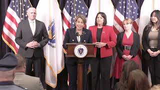 Governor Healey Swears in Massachusetts State Police Colonel Geoffrey Noble [upl. by Tosch182]