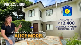 House Tour 55  Murang PagIBIG House amp Lot General Trias Cavite  Alice Model  Lancaster New City [upl. by Encrata751]