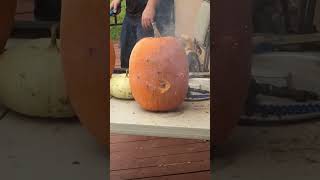 Firecracker Pumpkin Carving [upl. by Akinal635]