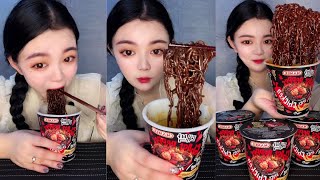 ASMR 2x Spicy Ramen Noodles Challenge  Can you do this [upl. by Haskel711]