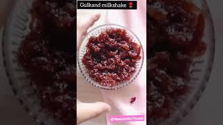 Gulkand milkshake  Shake recipe  Summer refreshing drinks shorts [upl. by Vaughn377]