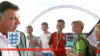 Sam Allardyce pranks 5 kids at Wembley Stadium  Inside Access [upl. by Aggy194]