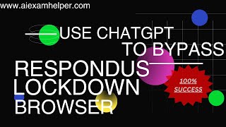 Is it possible to use chatGPT during the lockdown browser exam 2024 [upl. by Mikahs]