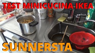 Test Minicucina SUNNERSTA di IKEA nel RIFUGIO UNIX ROOM test vlog diy recensione vlogger [upl. by Aelak]