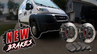 Easy DIY Brake Upgrade On Ram Promaster Stepbystep Guide [upl. by Ennovy]