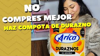 receta facil cómo hacer compota de durazno facil [upl. by Gairc]