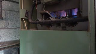 OLD GAS FURNACE PILOT WILL NOT STAY LITE [upl. by Notniuq638]