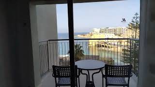 Deluxe Seaview Room Malta Marriott Hotel amp Spa is very nice [upl. by Laundes]