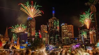 Melbourne New Years Fireworks 2019 Australia [upl. by Magavern67]