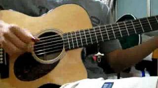 U2 With or without you  FingerStyle Guitar G key  by Wang [upl. by Ennirak]