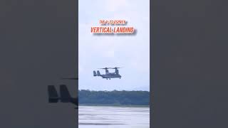 The V22 Osprey Vertical Landing military [upl. by Hannahsohs]