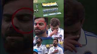 Virat kholi started crying in national anthem in BGT Bgt2024 viratkohli indvsaus cricketnews [upl. by Vano]