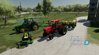 New Batwing Mower On The Farm  Finishing Planting Farming Simulator 22 [upl. by Ag]