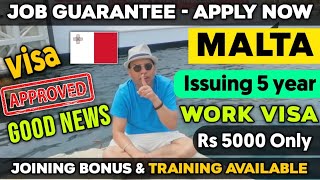 MALTA Work Permit Visa 2024  MALTA Work Permit Visa for Indian  MALTA Work Permit Visa 2024 [upl. by Aneeres629]