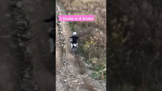 2 Stroke vs 4 Stroke trailtrabas trail motocross ktm450 crf450 yz450f motorcycle gasgas fyp [upl. by Worrad]