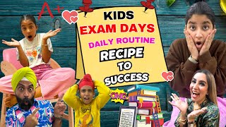 Kids Exam Days Daily Routine  Recipe To Success  RS 1313 VLOGS  Ramneek Singh 1313 [upl. by Yerroc]