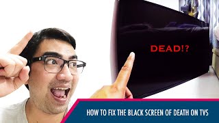 Toshiba LED TV or any TV Black Screen but with Audio ULTIMATE FIX No need to remove Backcover [upl. by Lawtun569]