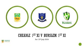 Cheadle 1st xi V Burslem 1st xi NSSC Premire A 13724 [upl. by Hamid401]