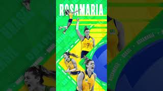 Rosamaria Montibeller rosamaria voleibol brasil [upl. by Eanahs]