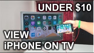 How to View your iPhone on a TV  HDMI Cable [upl. by Sulecram]