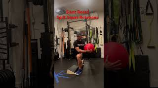 Slant Board Split Squat Rotations fitness motivation legexercise [upl. by Nikos769]