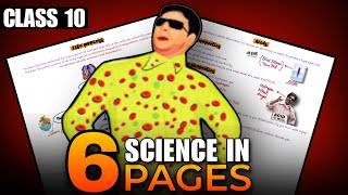 Class 10 URGENT Finish SCIENCE syllabus in 6 PAGES🔥 [upl. by Ellerrehs]