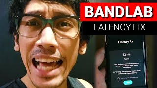 HOW TO FIX LATENCY ON BANDLAB ANDROIDIPHONE  HOME RECORDING [upl. by Nameerf]