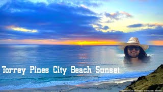 Torrey Pines City Beach Technicolor Sunset – La Jolla California [upl. by Anaiq997]