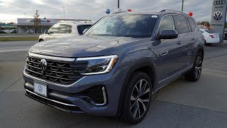 2025 Volkswagen Atlas SEL Premium RLine Pure Gray  Video Tour with Hunter [upl. by Etteoj]