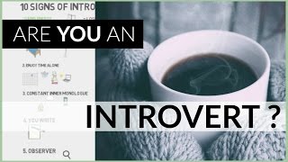 10 Introvert Signs  Personality Type [upl. by Eceryt]