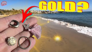 Did I STEAL Robert’s Gold 😥• SoCal Beach Metal Detecting Roadtrip Day 9 [upl. by Nemzzaj]