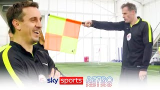 Do Gary Neville and Jamie Carragher have what it takes to be linesmen ⚽👀 [upl. by Edie605]