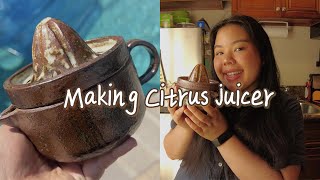 Making Citrus Juicer from ceramic start to finish [upl. by Sender]