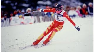 Pirmin Zurbriggen wins double DH Kitzbühel 1985 [upl. by Bang]