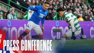 PRESS CONFERENCE  James Tavernier  Celtic 21 Rangers [upl. by Pollak]