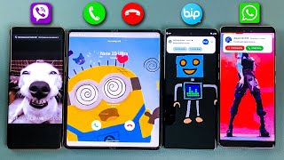 Moto E40N  Xiaomi 13L  Realme 11P  Samsung Z Fold3 BiP amp Viber amp WhatsApp amp Incoming Call [upl. by Atnovart664]