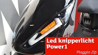 Led knipperlichten Power1 monteren  Piaggio Zip [upl. by Ahsinnek]