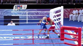 Mens 51Kg Boxing  Gold Medal Contest  Singapore 2010 Youth Games [upl. by Naivad646]